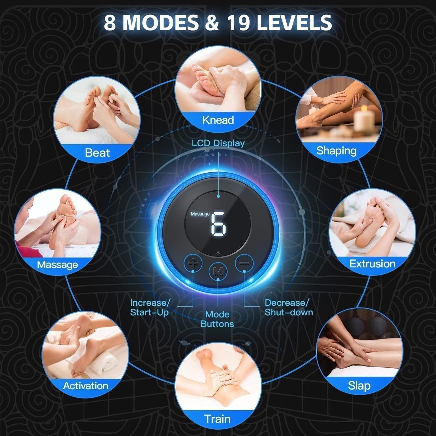 Foot Massage, Pain Reliever, Wireless & Electric